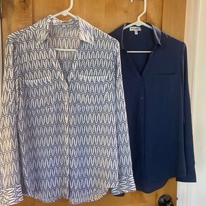 Express Portofino Button Down Shirt SZ M (2 pk)
